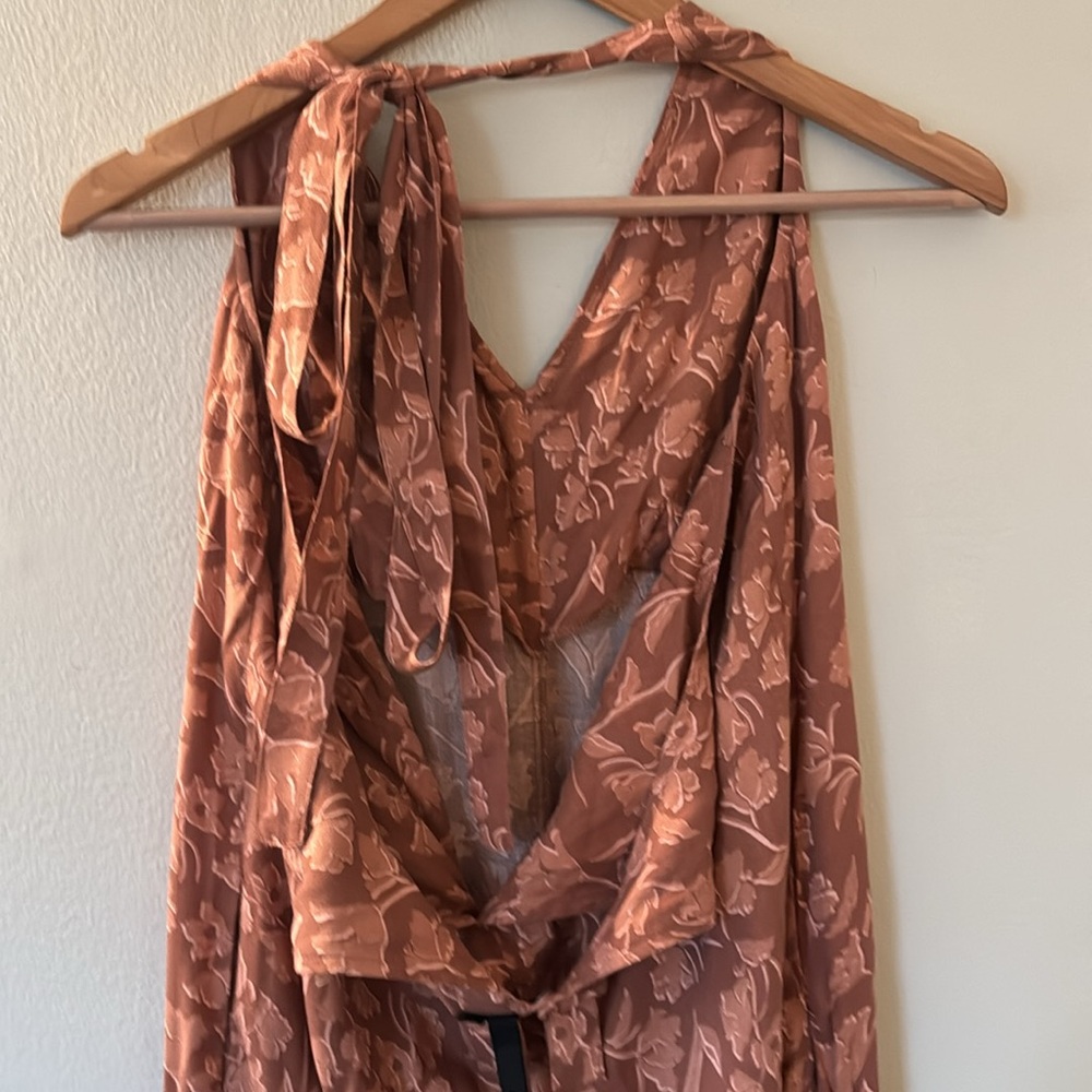 Knot Sisters Petty Jumpsuit in Sienna Tulips Pockets Women's Large Floral - Picture 12 of 16